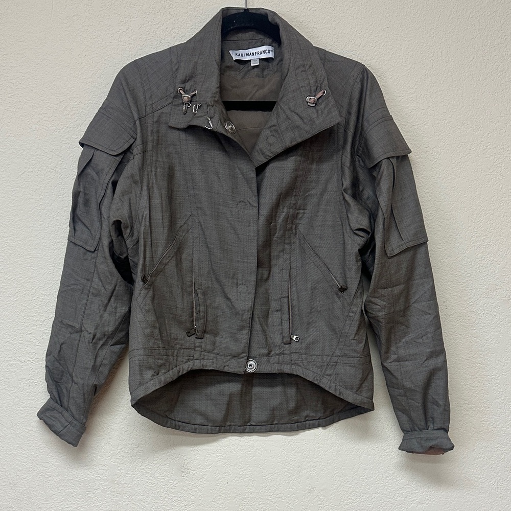 kaufmanfranco  womans Charcoal Utility Jacket size M